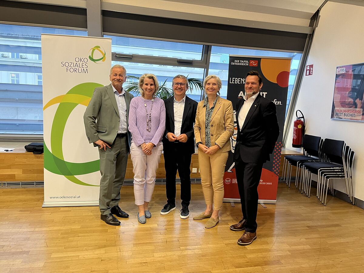 Josef Domschitz, Alexandra Gruber, Josef Peck, Tanja Dietrich-Hübner und Hans Mayrhofer